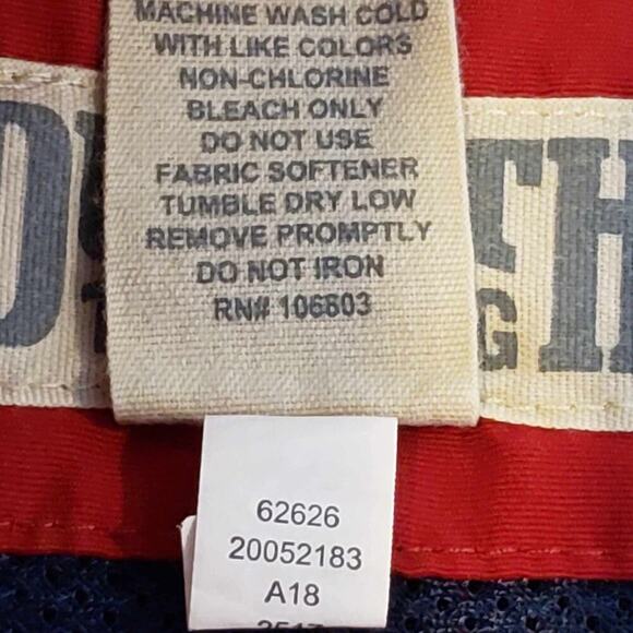 Duluth Trading Co Mens Shorts Swim Trunks Red Size XXL 2XL Drawstring Lined - Picture 6 of 9